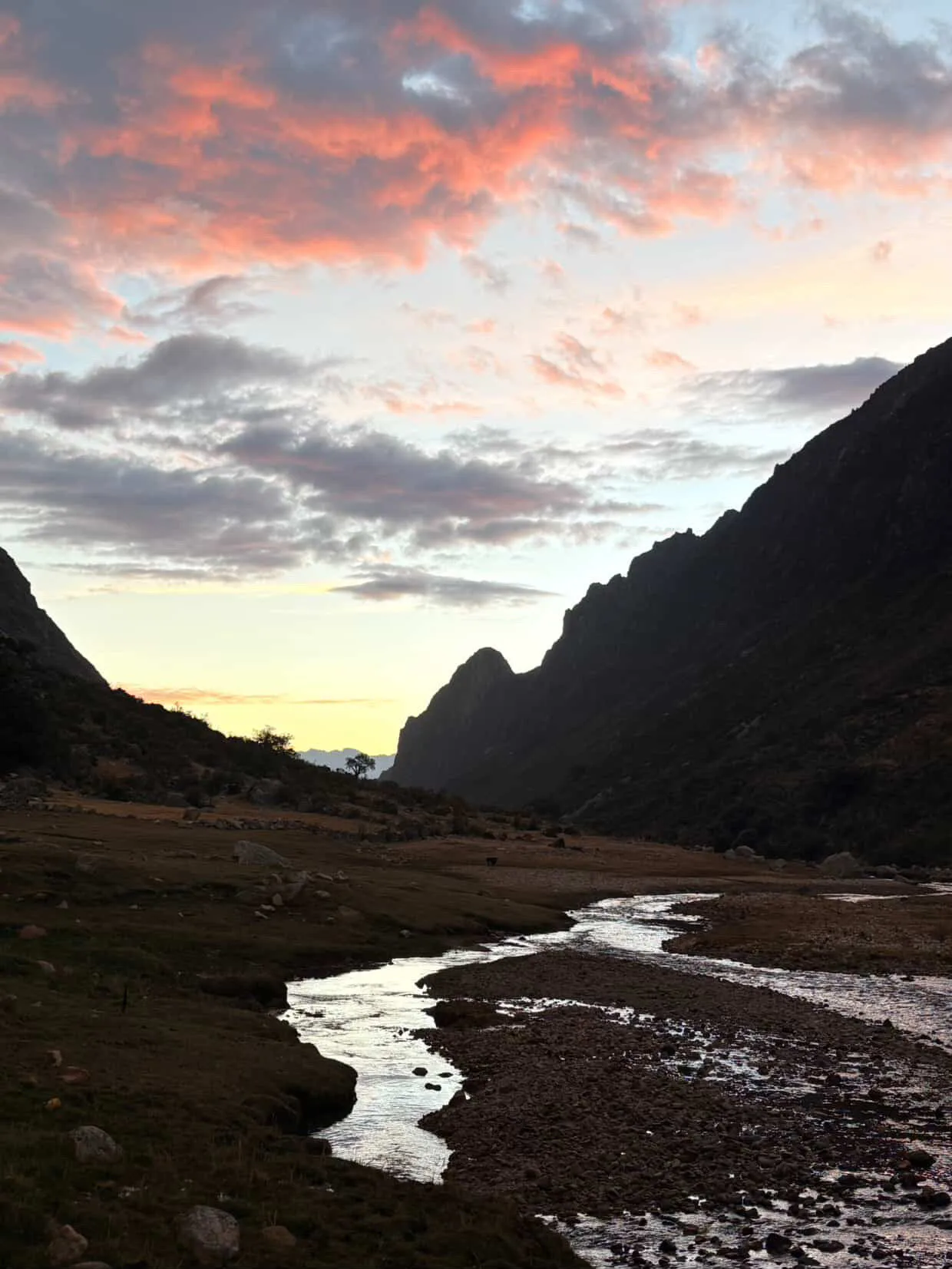 The last light on the valley