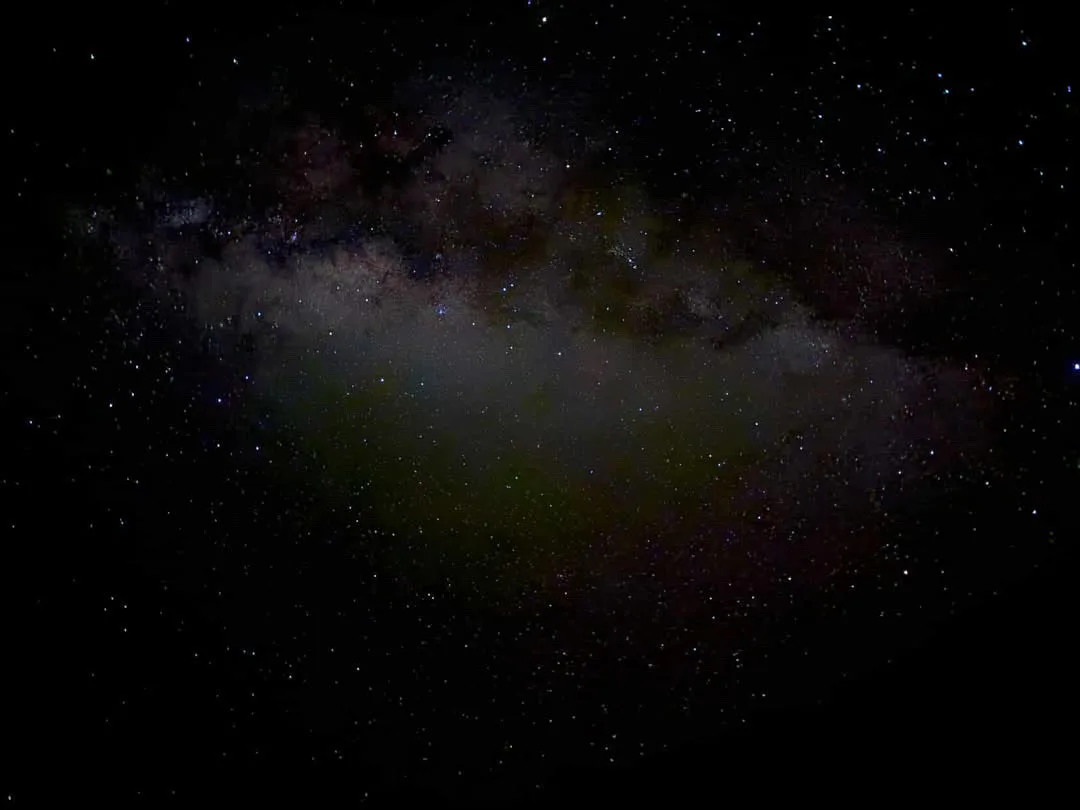 The Milky Way, seen from camp